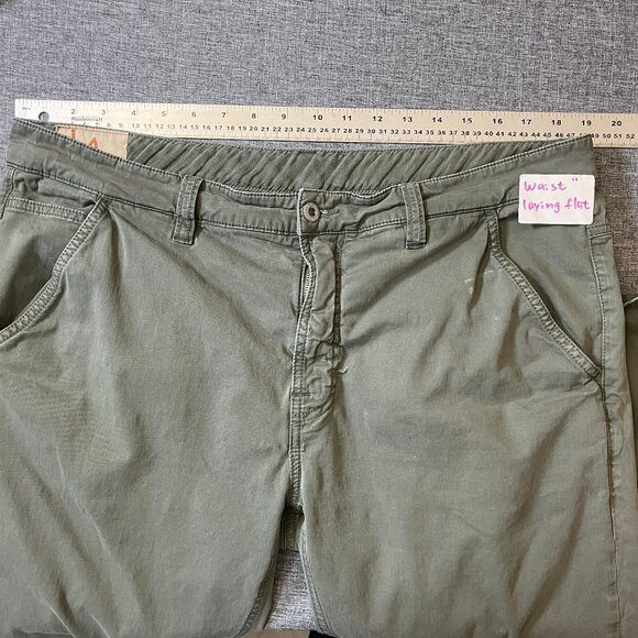 Nudie Adam Slim Fit Stretch Chino Pants - Men's Size 38*36(Fit 38*31) - Green - Picture 7 of 14